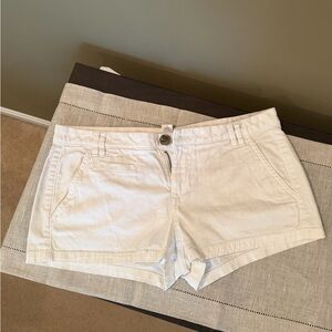Express Women’s White Cotton Blend Shorts
